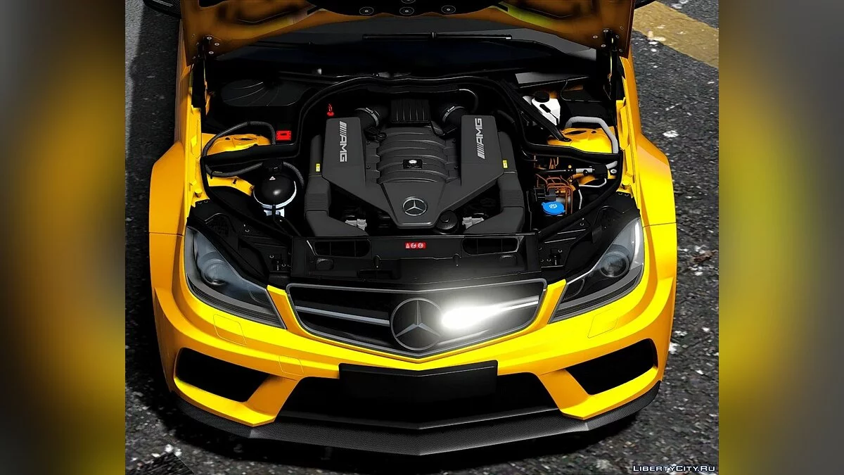 2012 Mercedes-Benz C63 AMG Coupe Black Series [Add-On | Tuning | Extras | Template] 1.1b / GTA 5