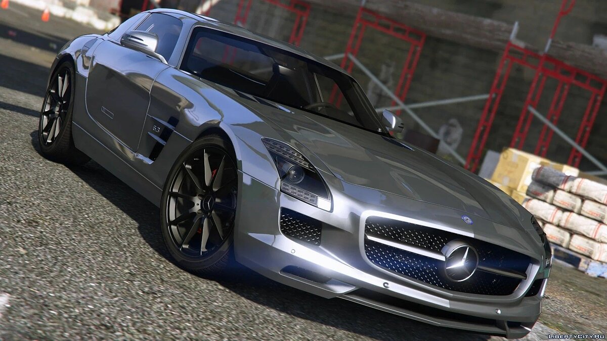 Скачать Mercedes-Benz SLS AMG [Add-On / Replace | Template] 3.0 для GTA 5