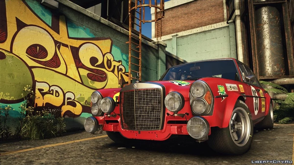 Mercedes-Benz 300 SEL 6.8 AMG RED PIG 1972 / GTA 5