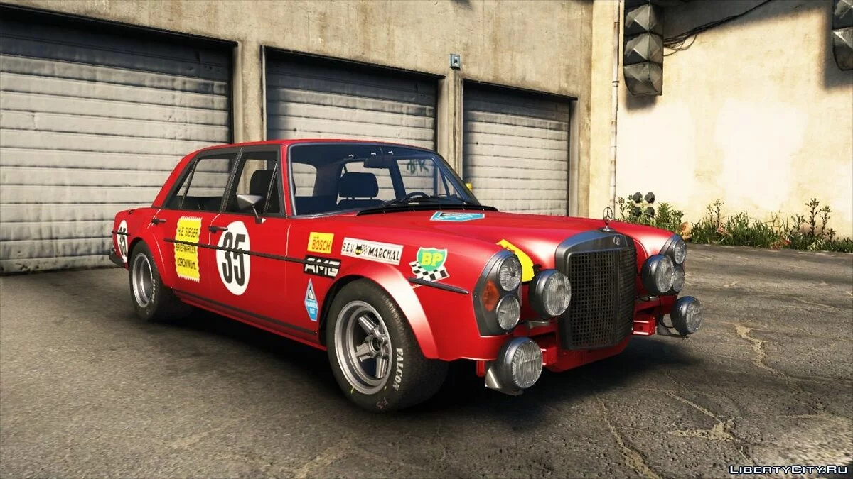 Mercedes-Benz 300 SEL 6.8 AMG RED PIG 1972 / GTA 5