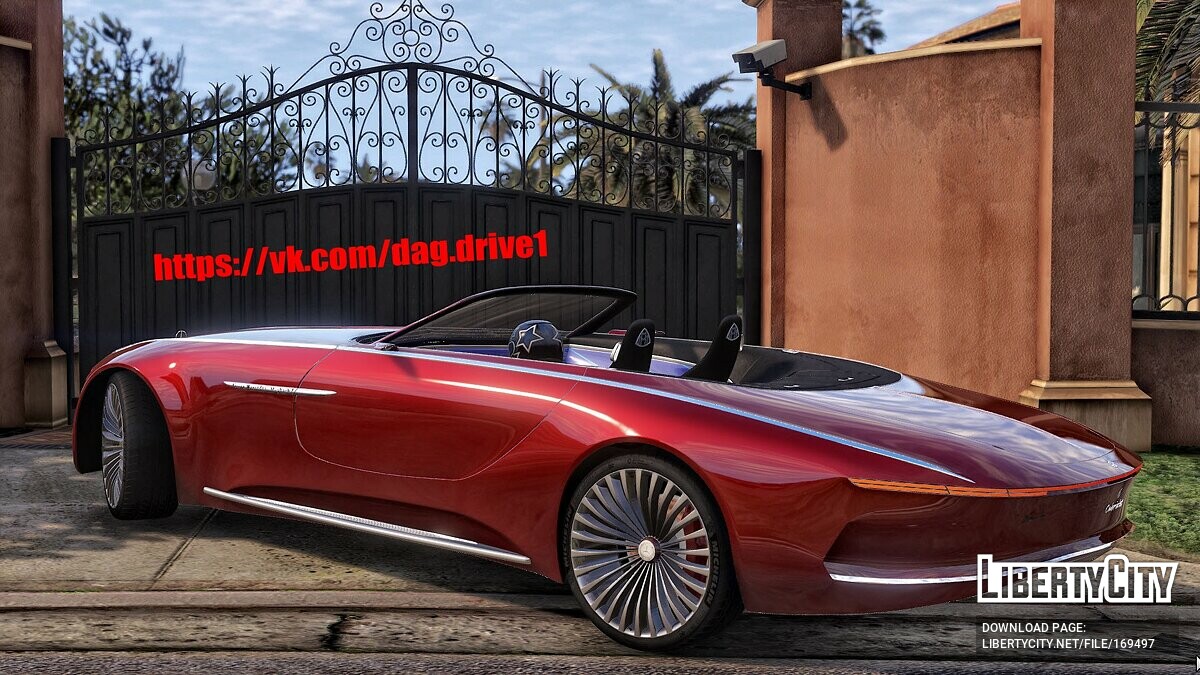 Скачать Mercedes-Benz Maybach Vision 6 Cabriolet для GTA 5