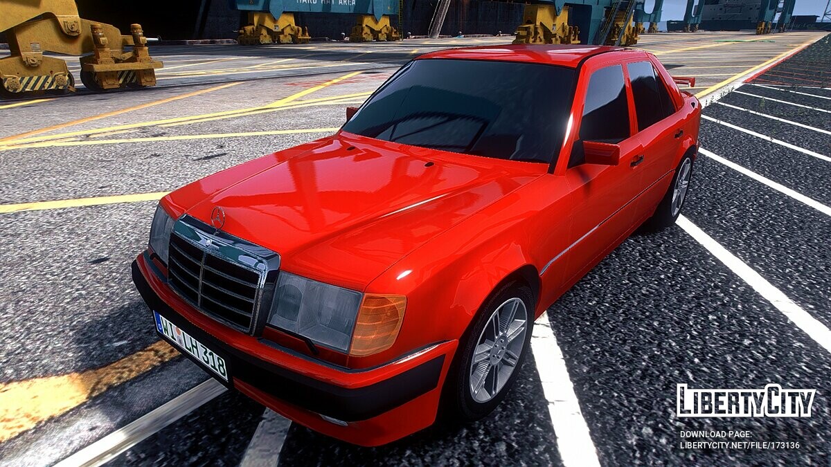 Скачать Mercedes-Benz w124 E500 TAXI для GTA 5