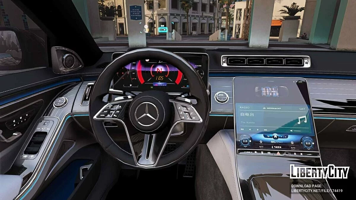 Mercedes-Benz 2022 S-class S500 W223 AMG Line v1.3 / GTA 5