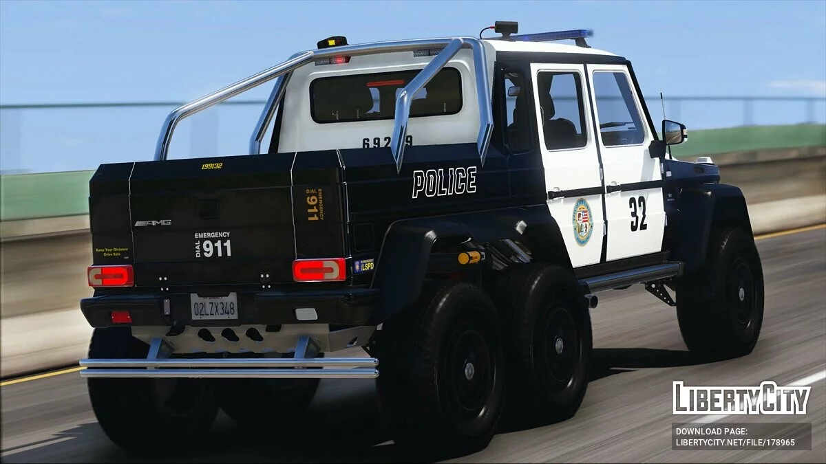 Mercedes-Benz G63 AMG 6x6 Police v1.0 / GTA 5