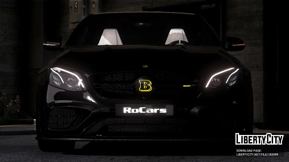 2018 Mercedes E63s Brabus 800 Custom Black / GTA 5