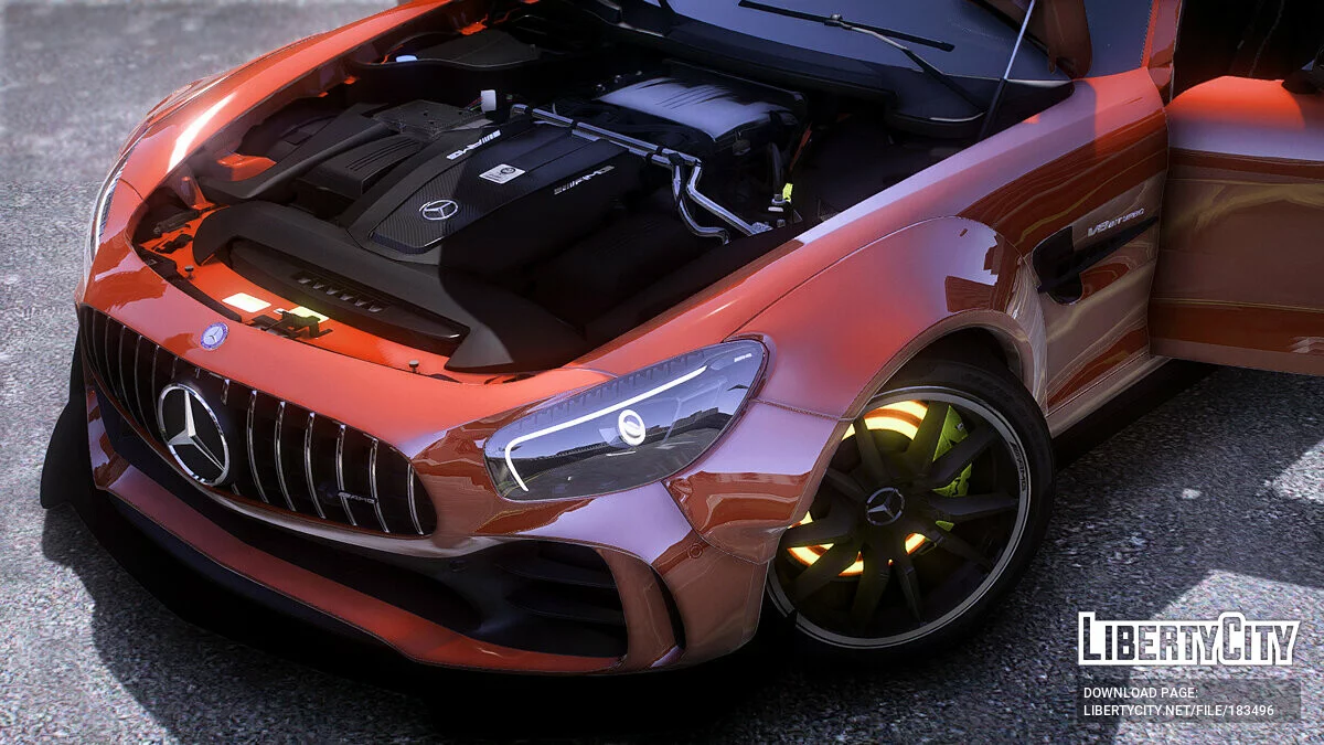 Mercedes-Benz AMG GTR Glowing Disks Widebosy / GTA 5