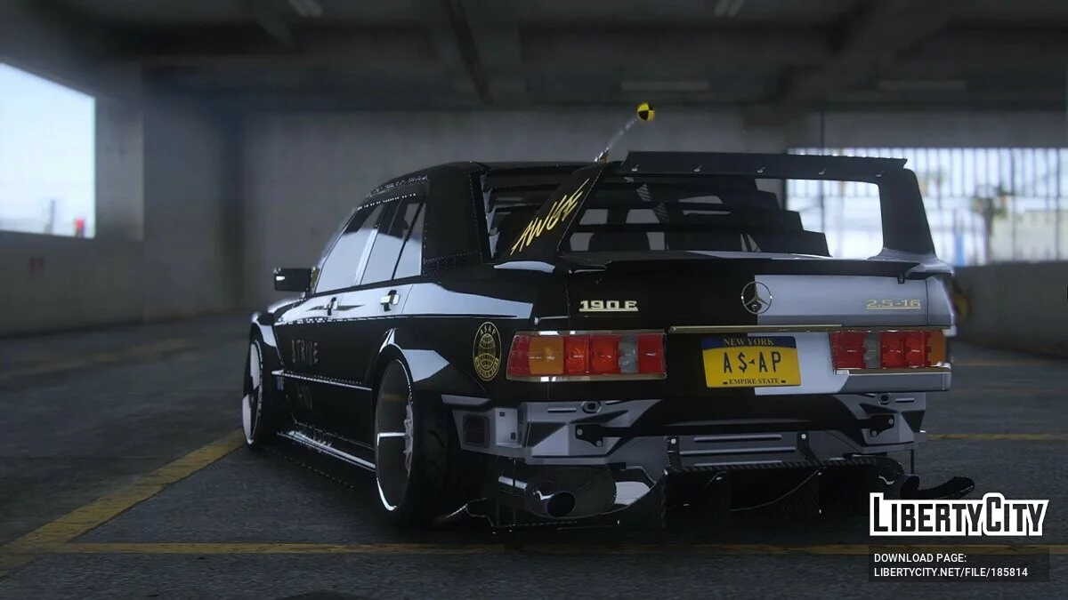 A$AP Rocky Mercedes-Benz E190 [Add-On | Template] 1.0 / GTA 5