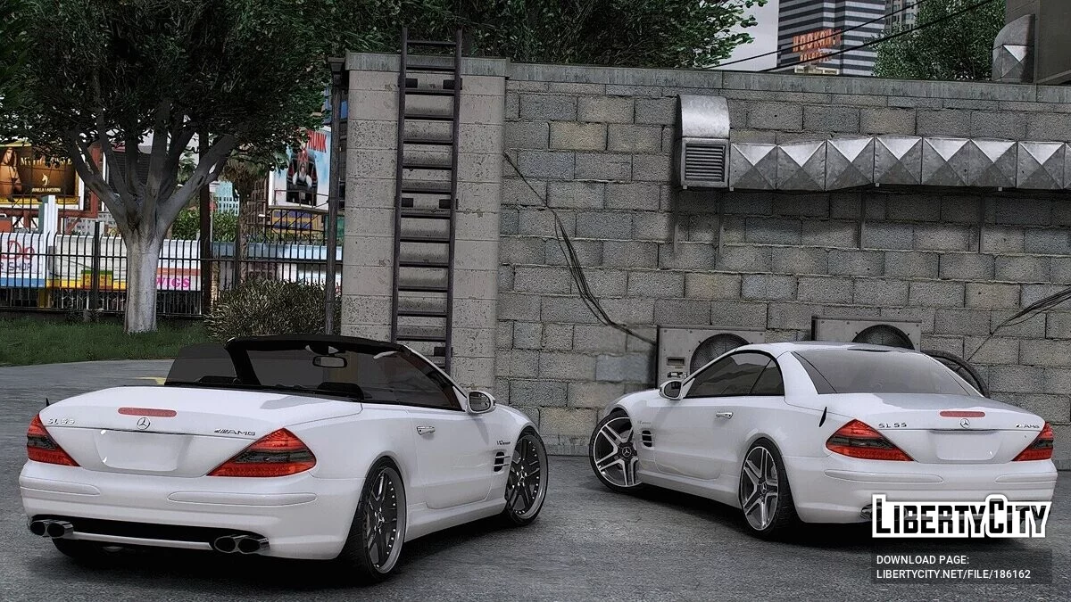 Mercedes-Benz Sl55 AMG R230 2007 (Kompressor) / GTA 5