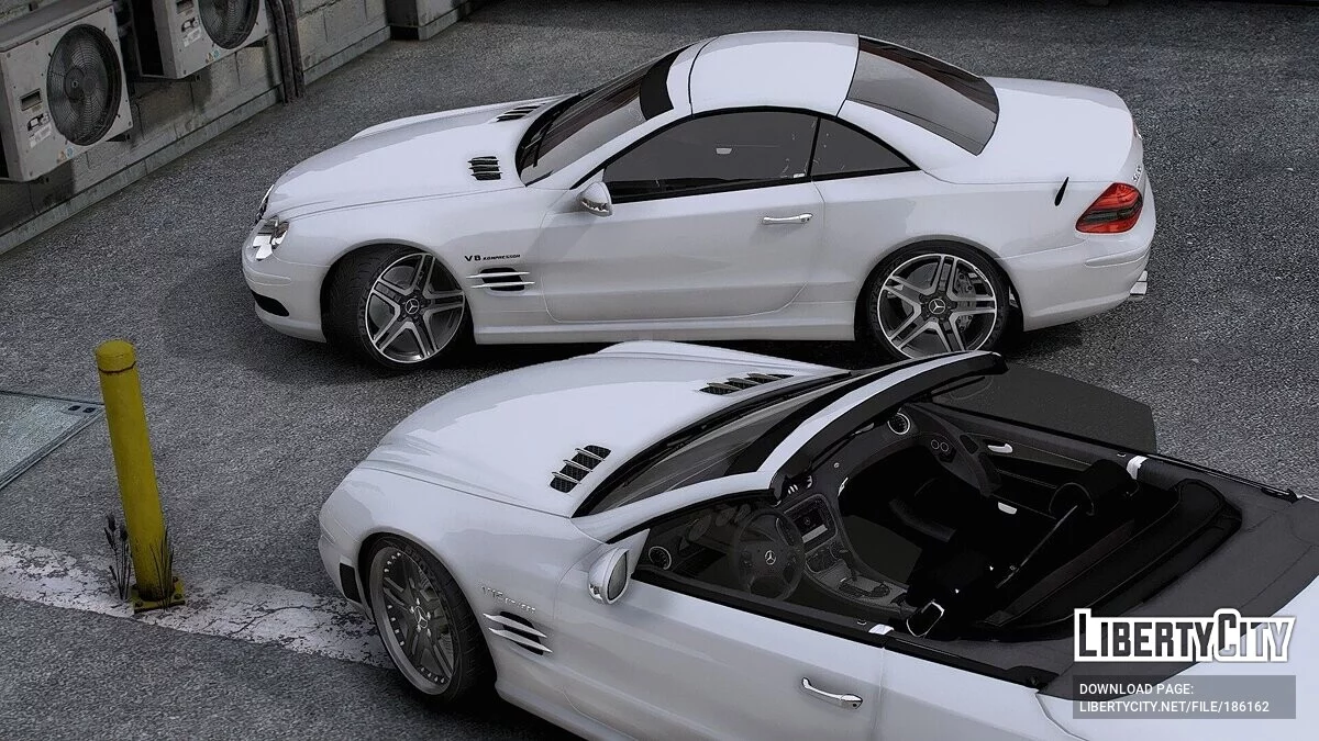 Mercedes-Benz Sl55 AMG R230 2007 (Kompressor) / GTA 5