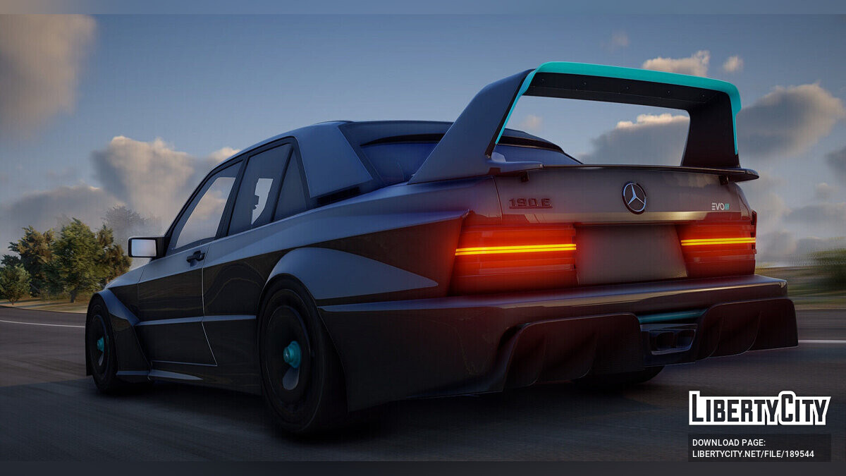 Скачать Mercedes-Benz 190E EVO3 для GTA 5