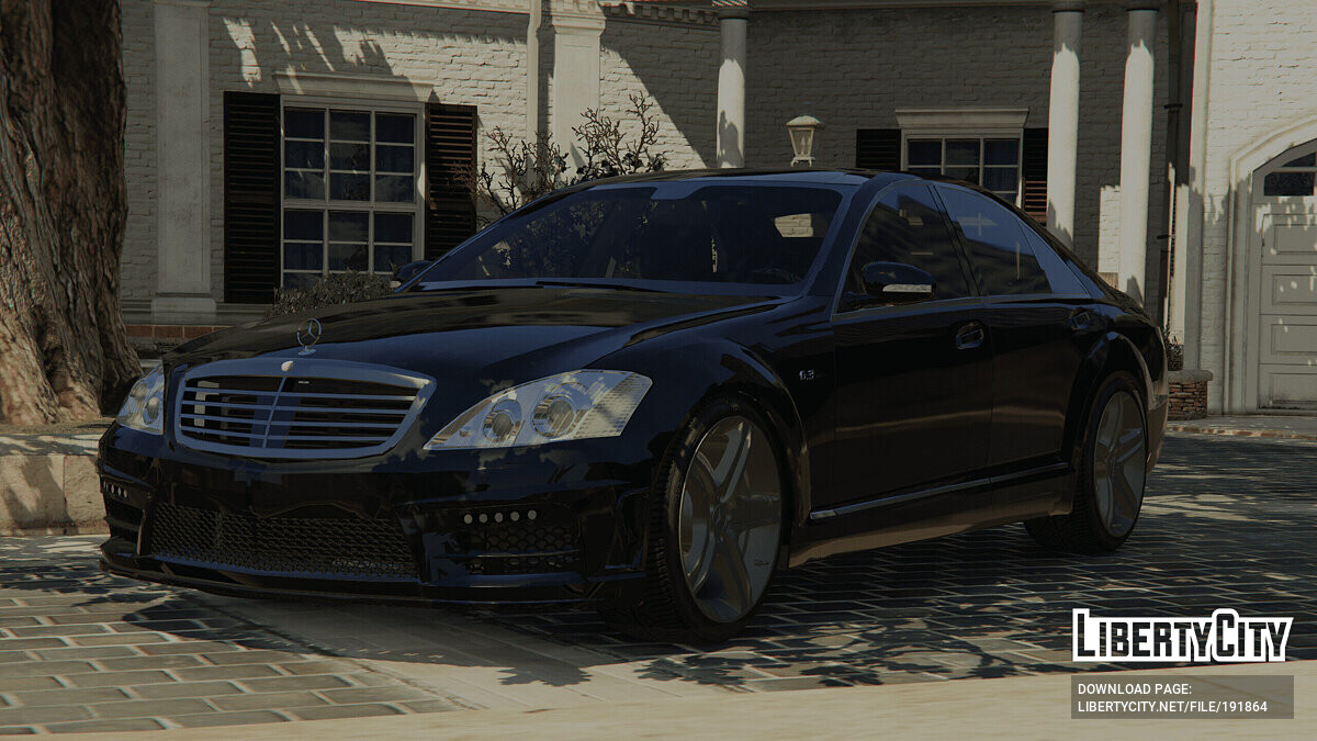 Машина Mercedes-Benz 2008 Mercedes-Benz S63 AMG W221 v1.0 для GTA 5