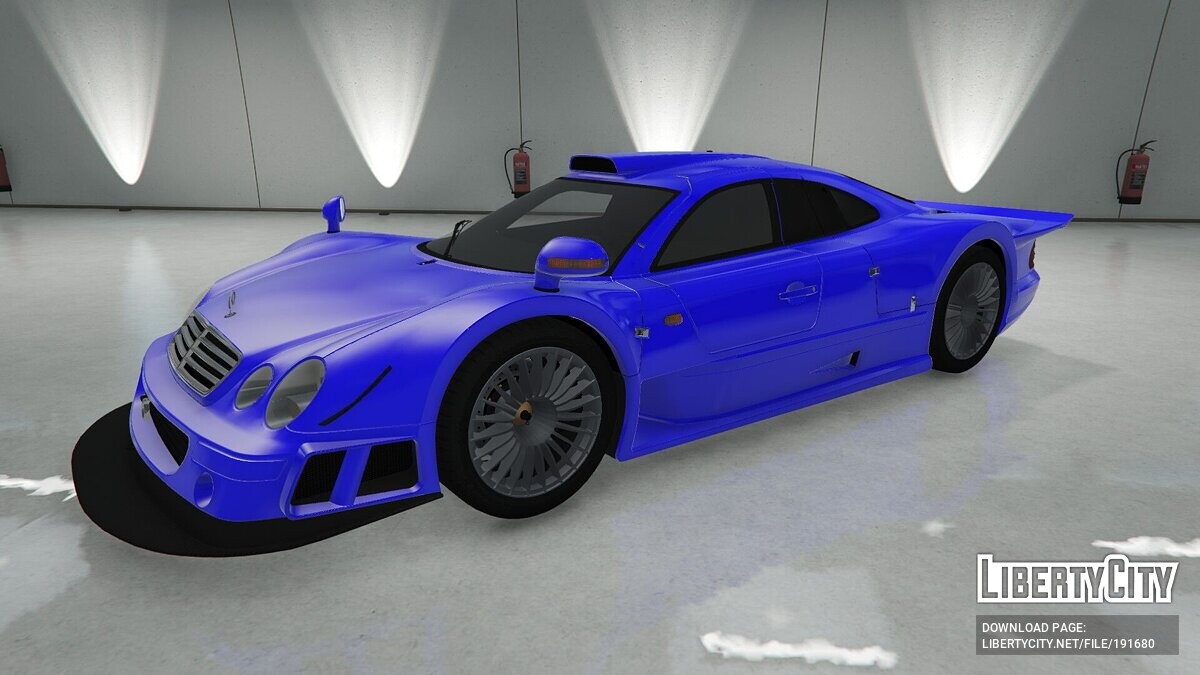 Машина Mercedes-Benz Mercedes-Benz CLK GTR 1998 для GTA 5