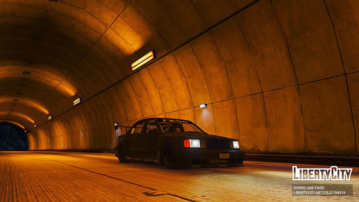 Mercedes-Benz 190E Rocket Bunny v1.0 / GTA 5