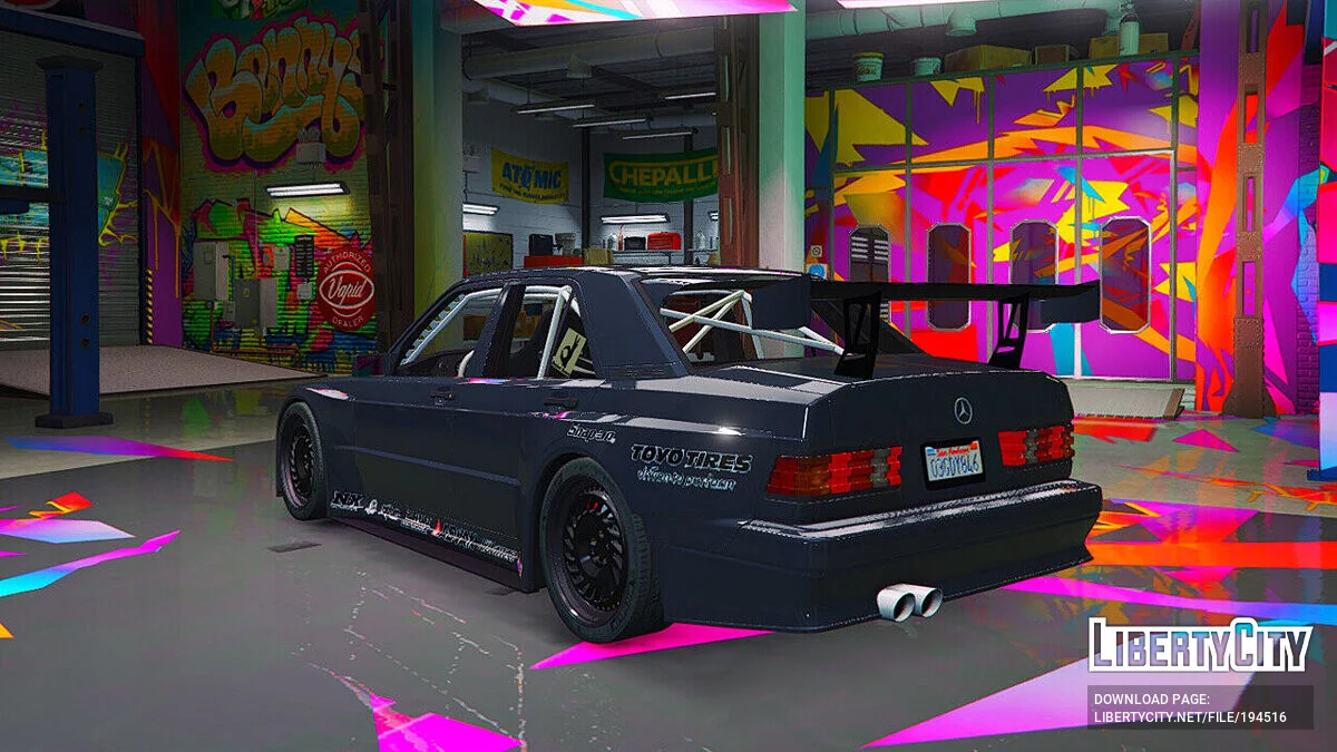 Mercedes-Benz 190E Rocket Bunny v1.0 / GTA 5