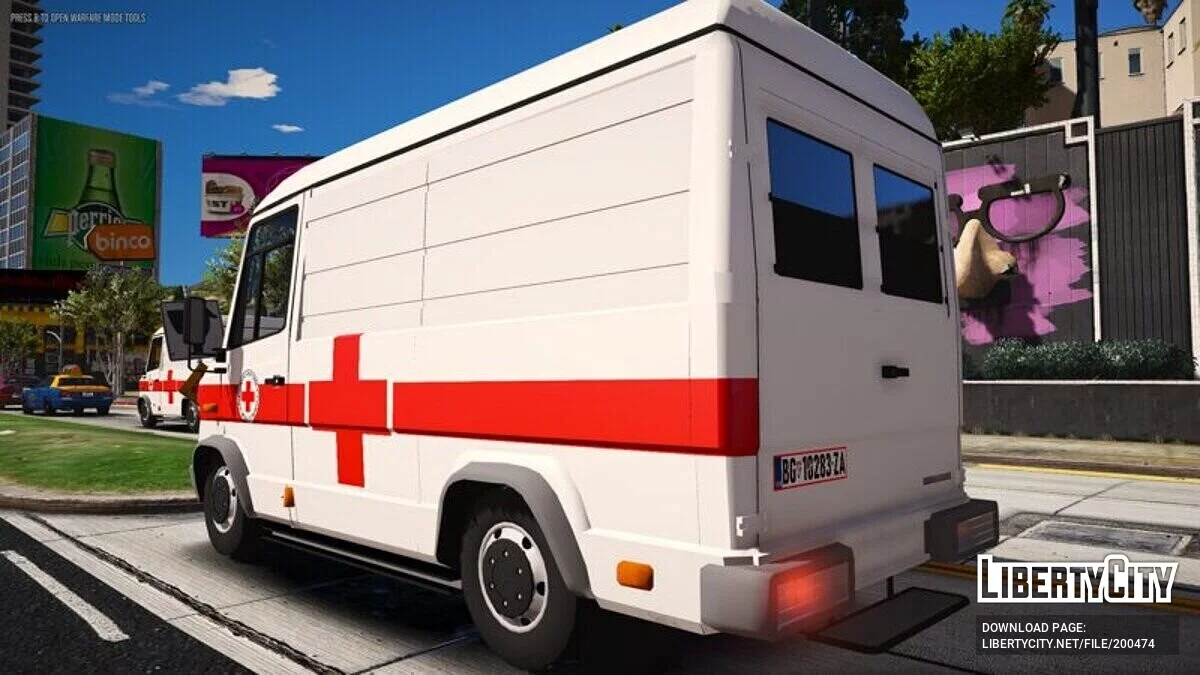 Mercedes-Benz Vario - Скорая Помощь / GTA 5