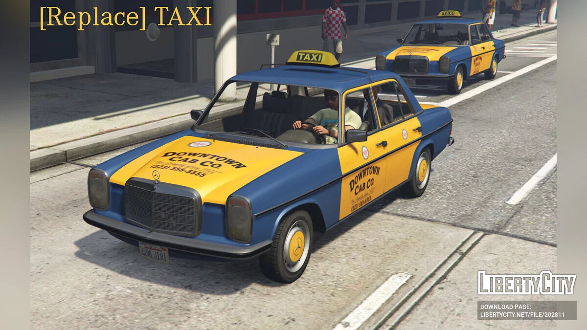 Mercedes-Benz W115 200d + Taxi v1.0 / GTA 5