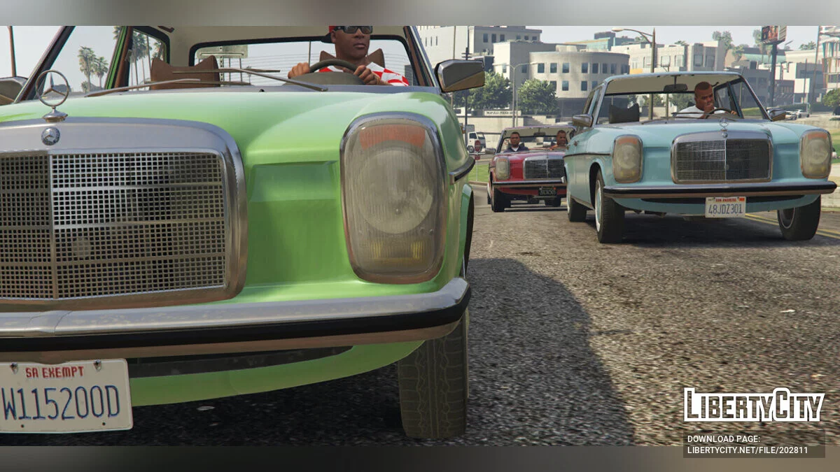 Mercedes-Benz W115 200d + Taxi v1.0 / GTA 5