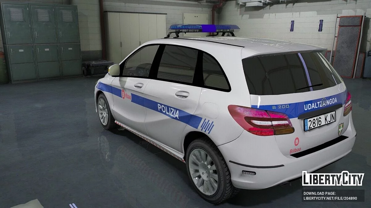 Mercedes Clase B Policia Municipal Bilbao v2.0 / GTA 5