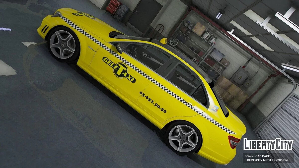 Mercedes-Benz C63 AMG - Gele Taxi BVBA / GTA 5