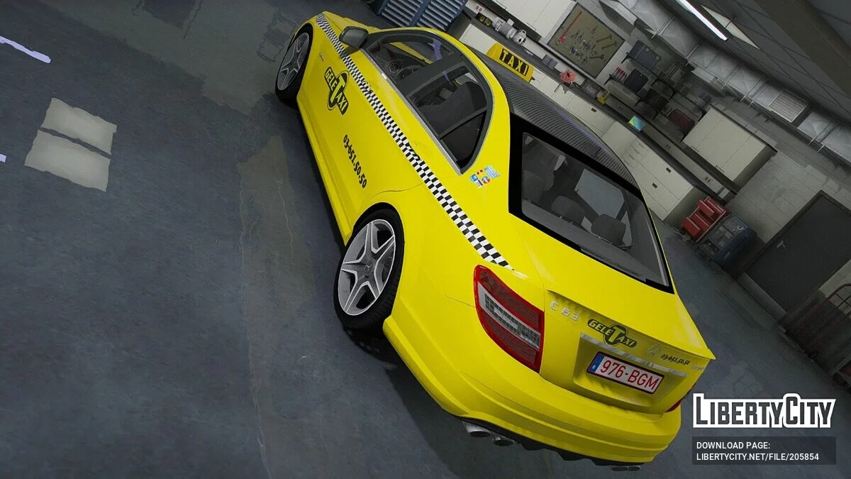 Mercedes-Benz C63 AMG - Gele Taxi BVBA / GTA 5