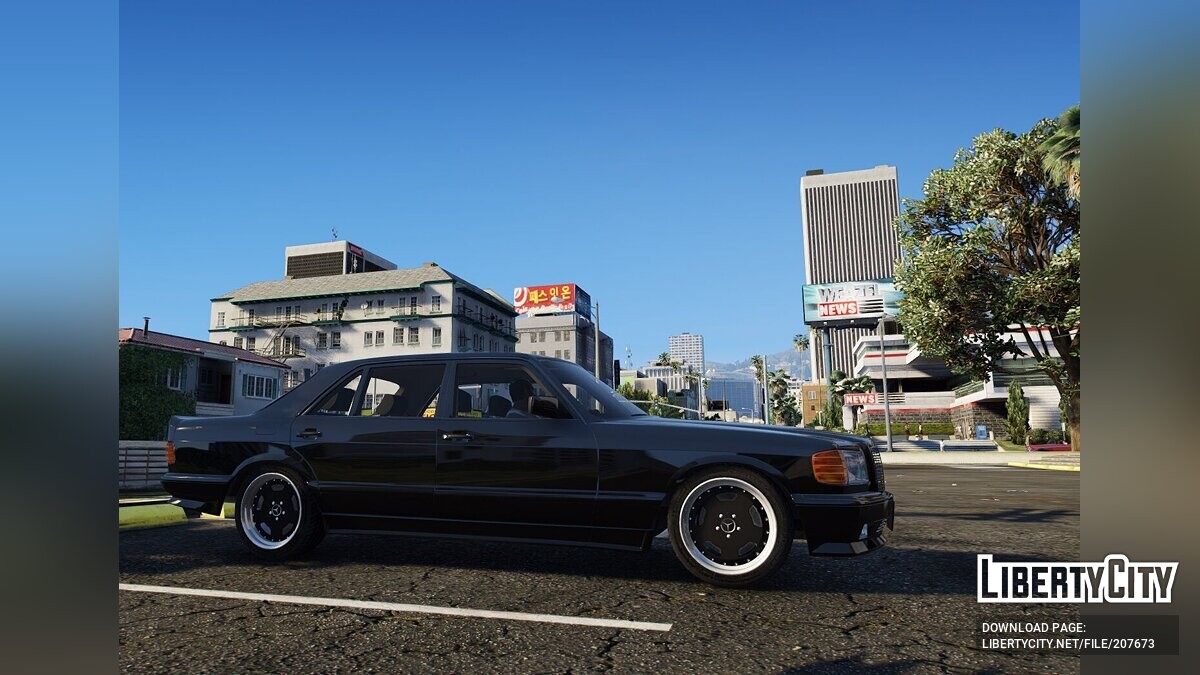 Скачать Mercedes-Benz 560SEL 6.0 AMG (W126) для GTA 5