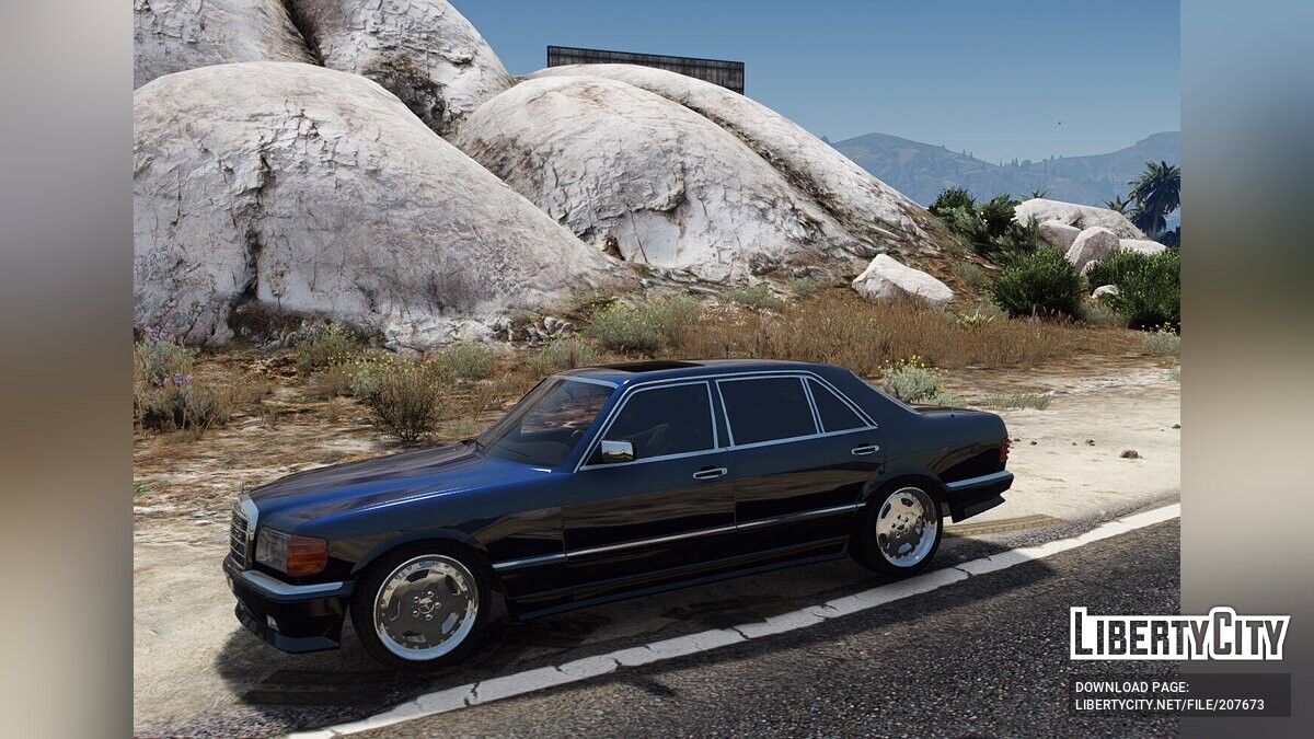 Скачать Mercedes-Benz 560SEL 6.0 AMG (W126) для GTA 5