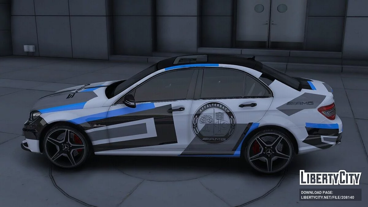2013 Mercedes-Benz C63 AMG Modern Camo / GTA 5