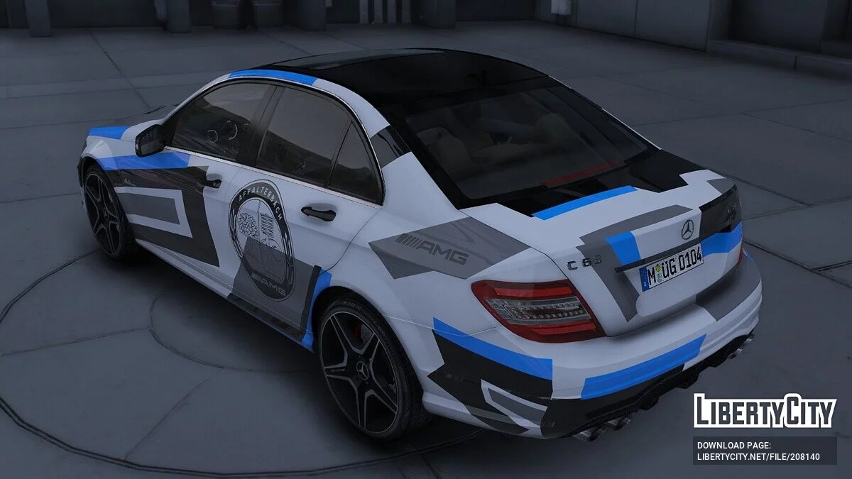 2013 Mercedes-Benz C63 AMG Modern Camo / GTA 5