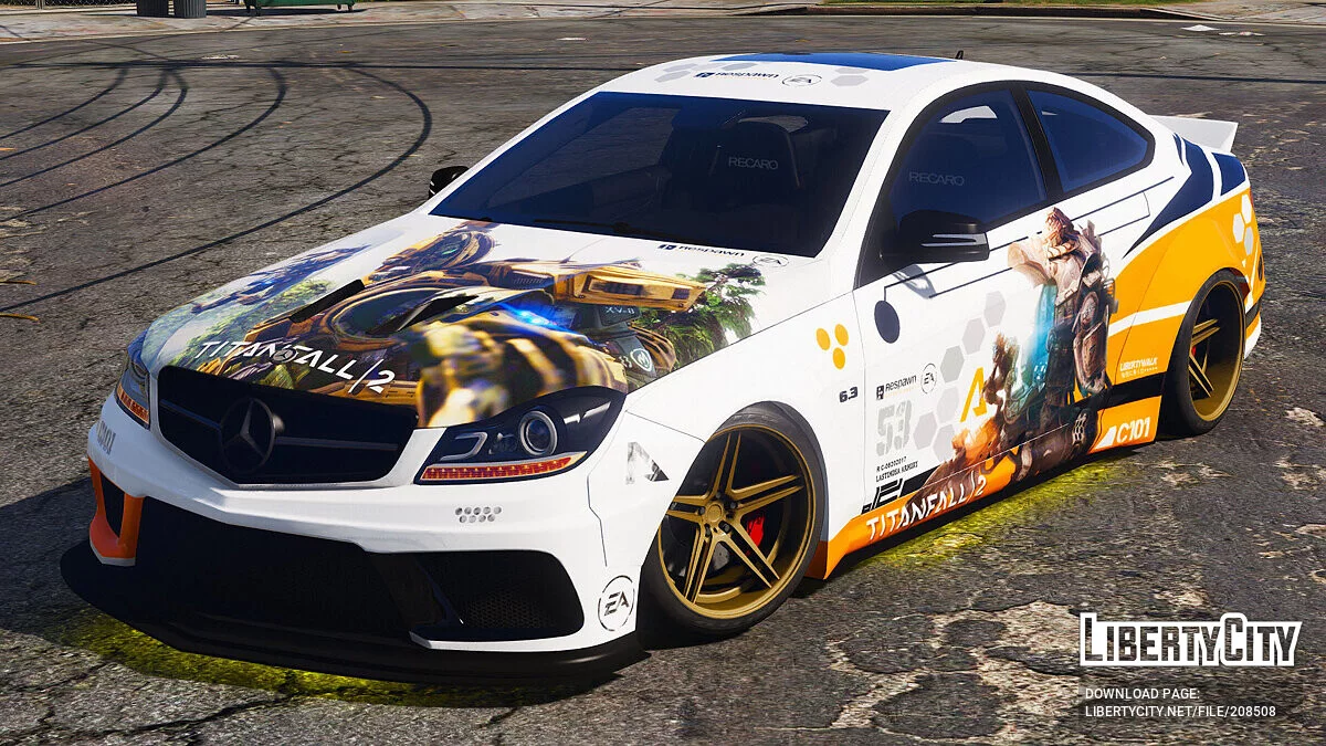 Mercedes Benz C63 AMG Liberty Walk Titanfall / GTA 5