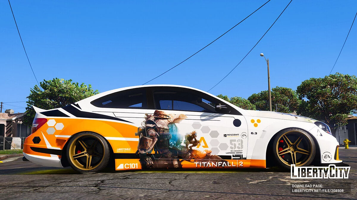 Mercedes Benz C63 AMG Liberty Walk Titanfall / GTA 5