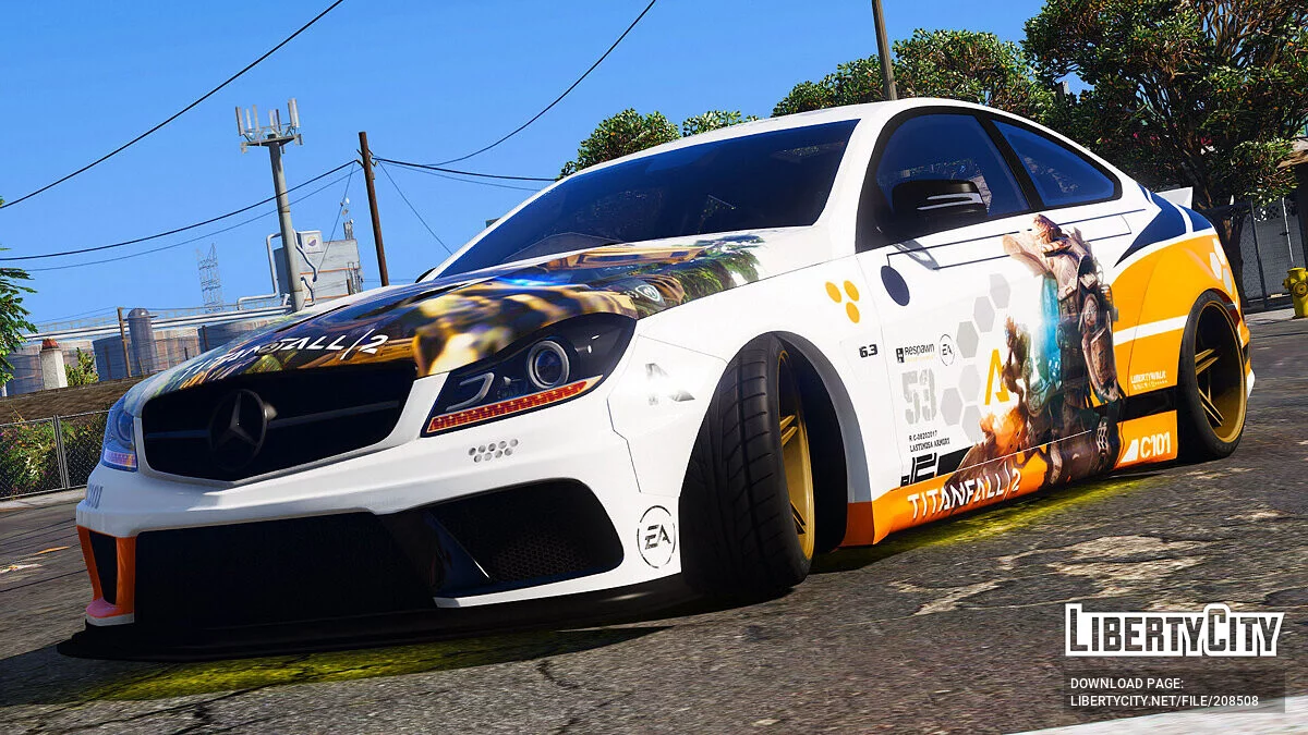 Mercedes Benz C63 AMG Liberty Walk Titanfall / GTA 5