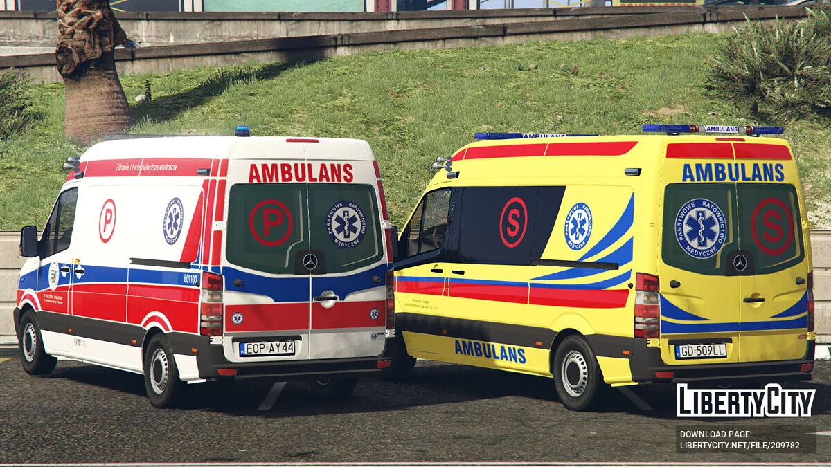 Mercedes Sprinter 2017 Polish Ambulance v2.0 / GTA 5