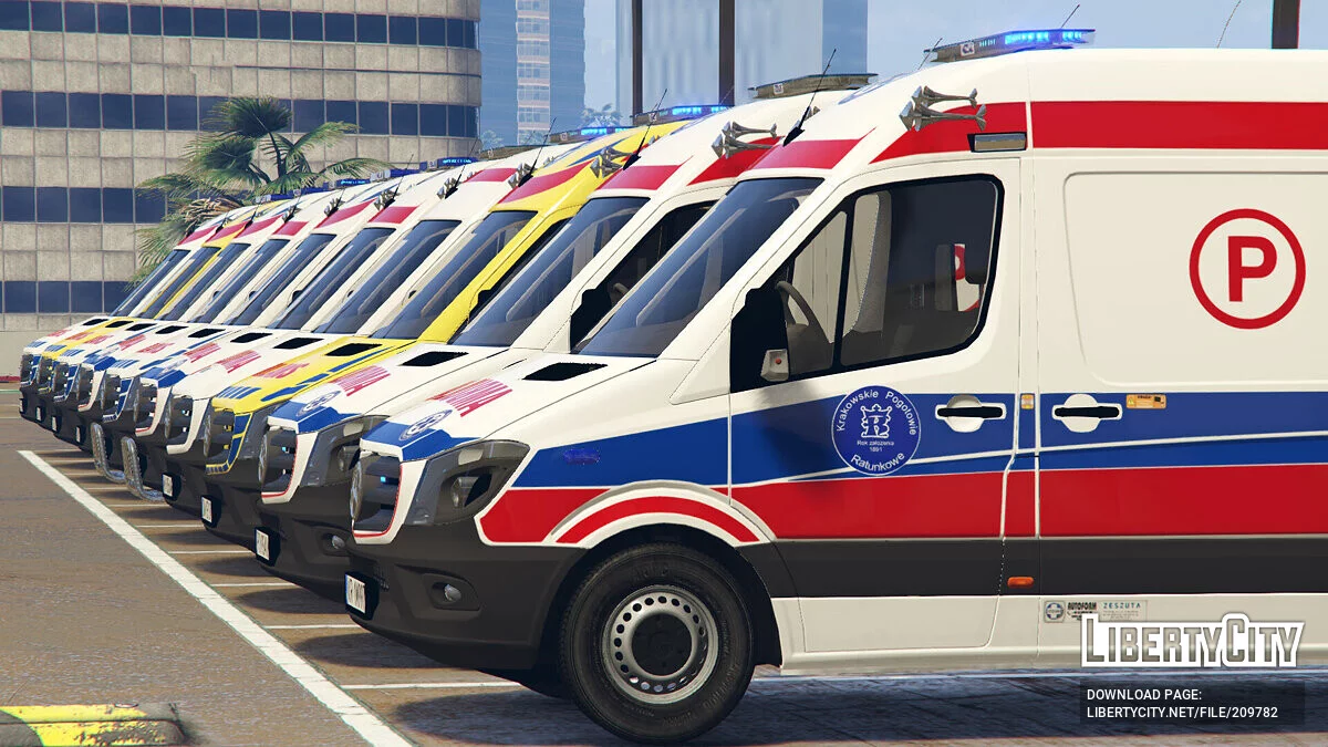 Mercedes Sprinter 2017 Polish Ambulance v2.0 / GTA 5