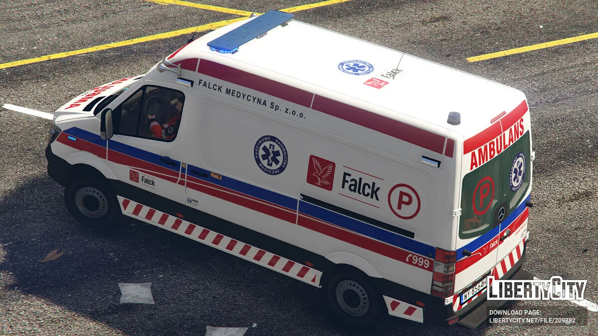 Mercedes Sprinter 2017 Polish Ambulance v2.0 / GTA 5