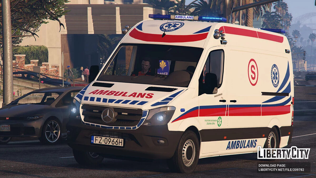 Mercedes Sprinter 2017 Polish Ambulance v2.0 / GTA 5