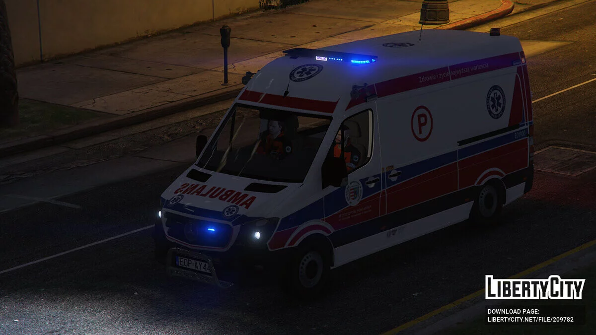Mercedes Sprinter 2017 Polish Ambulance v2.0 / GTA 5