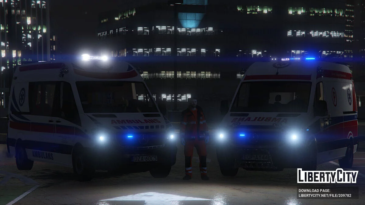 Mercedes Sprinter 2017 Polish Ambulance v2.0 / GTA 5
