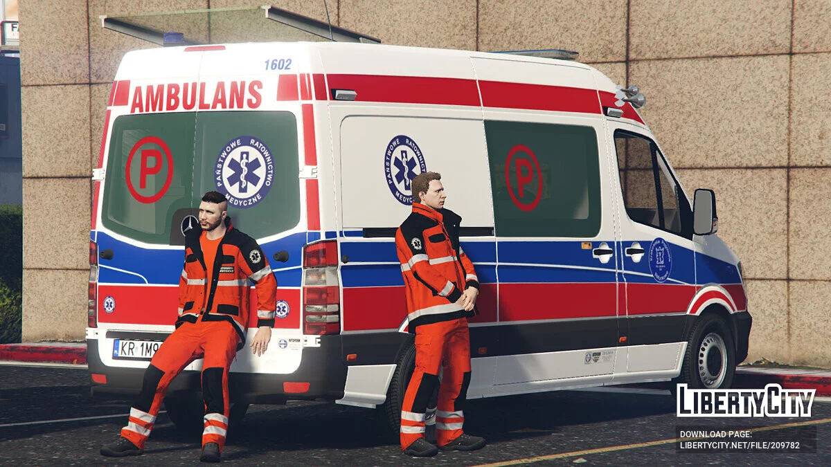 Mercedes Sprinter 2017 Polish Ambulance v2.0 / GTA 5