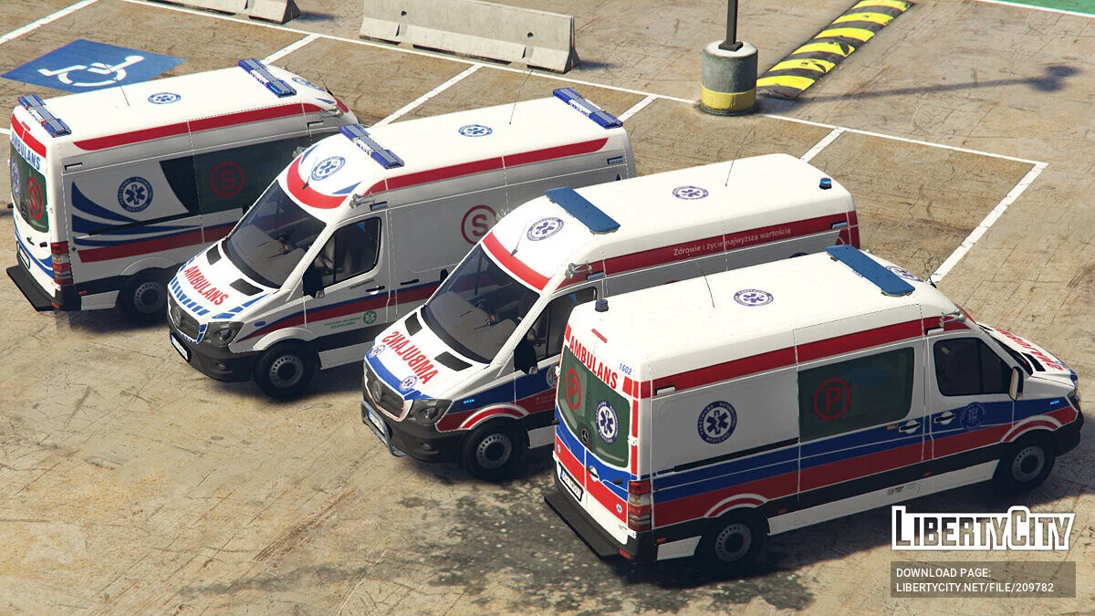 Mercedes Sprinter 2017 Polish Ambulance v2.0 / GTA 5