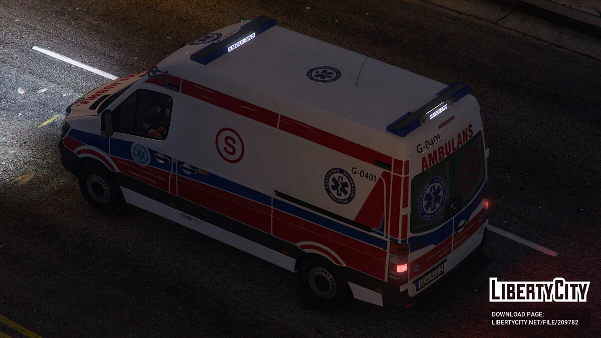 Mercedes Sprinter 2017 Polish Ambulance v2.0 / GTA 5