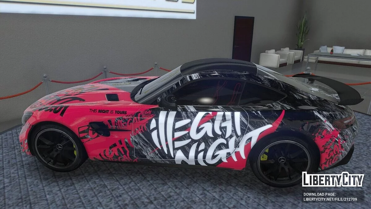 Mercedes AMG GTR Illegal Night / GTA 5