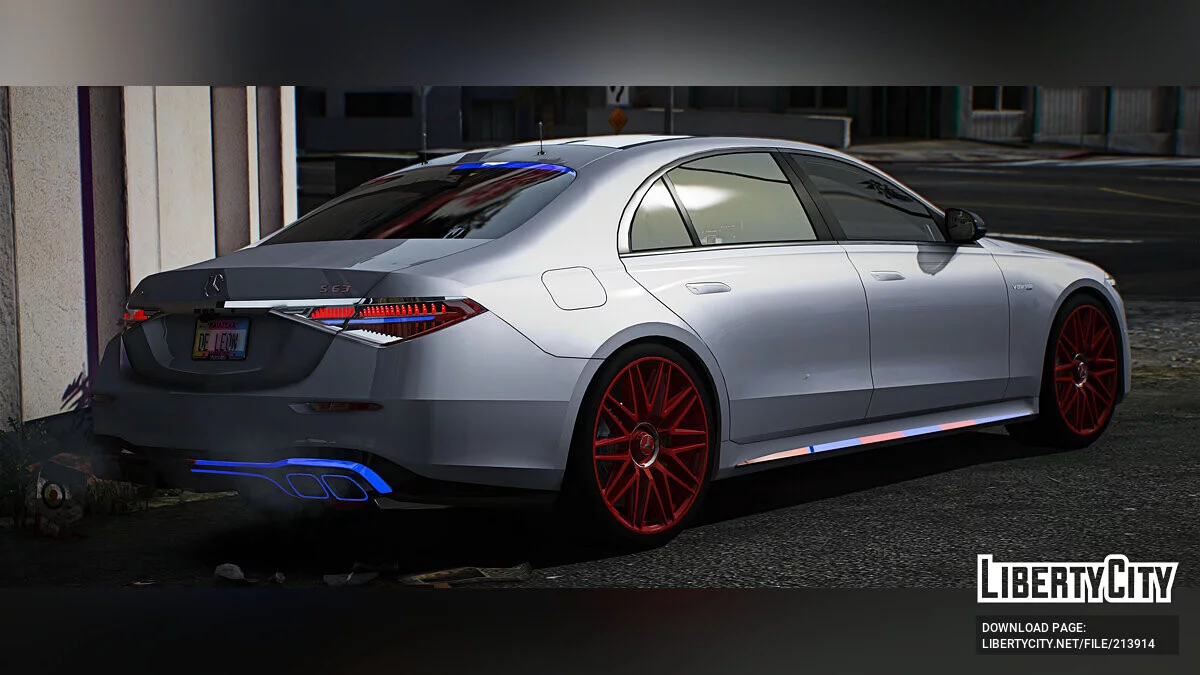 2023 Mercedes S63 AMG E Performance Police Modern Lights / GTA 5