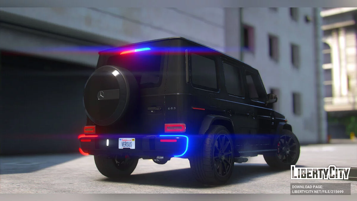 Mercedes-AMG G63 2022 Police Modern Lights / GTA 5
