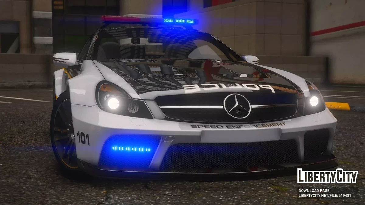 2009 Mercedes-Benz SL65 AMG Black Series SCPD v1.0 / GTA 5