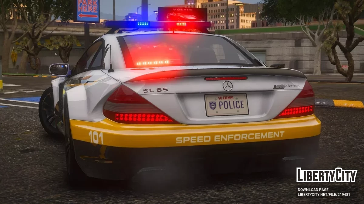 2009 Mercedes-Benz SL65 AMG Black Series SCPD v1.0 / GTA 5