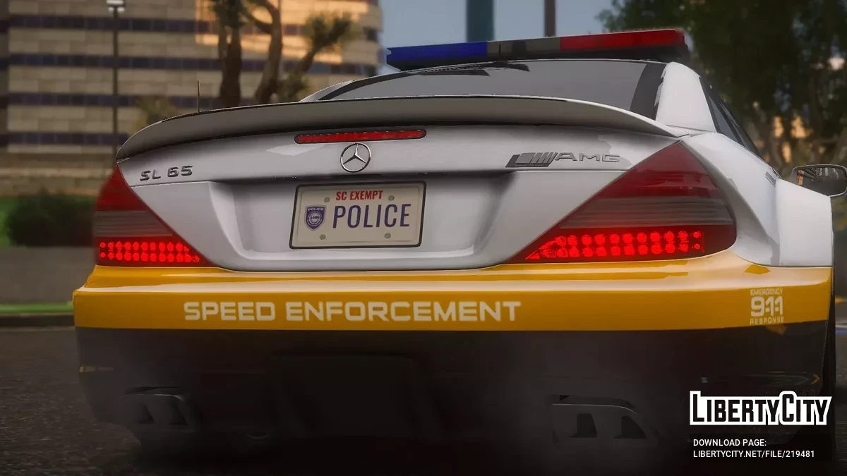 2009 Mercedes-Benz SL65 AMG Black Series SCPD v1.0 / GTA 5