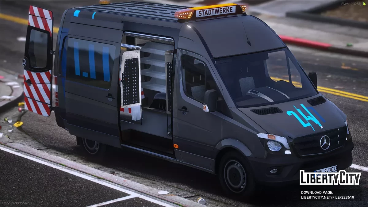 2016 Mercedes-Benz Sprinter Fiktiver Stadtwerke / GTA 5