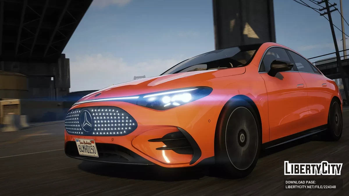 Mercedes CLA EV 2025 [Дополнение / Замена | Тюнинг | Шаблон | FiveM] v1.0 / GTA 5