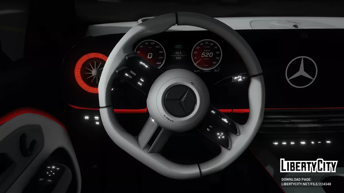 Mercedes CLA EV 2025 [Дополнение / Замена | Тюнинг | Шаблон | FiveM] v1.0 / GTA 5