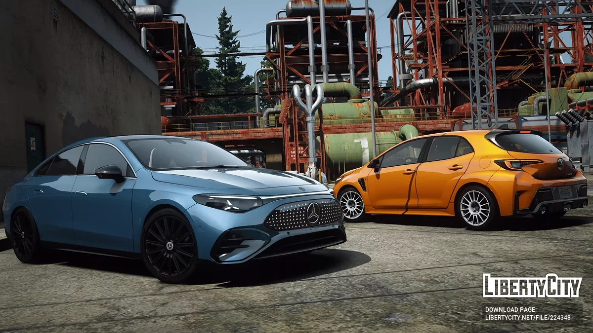 Mercedes CLA EV 2025 [Дополнение / Замена | Тюнинг | Шаблон | FiveM] v1.0 / GTA 5